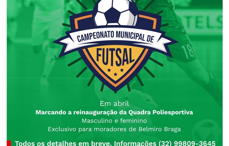 MUNICIPAL DE FUTSAL: Dois jogos do feminino e um do masculino hoje